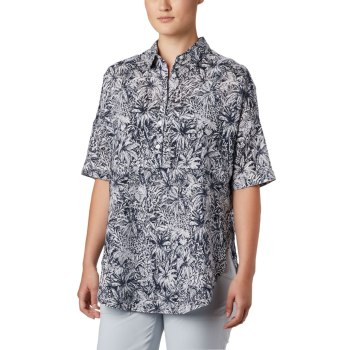 Columbia Ženske Košulje - PFG Sun Drifter 3/4 Sleeve Tunic Tamnoplave | MGAS-98145
